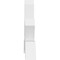 Ekena Millwork Vanguard Architectural Grade PVC Gable Bracket, 48"W x 24"H x 4"D x 4"F, 12/12 Pitch GBP048X24X0404VAN00 - alternate 4